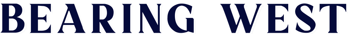 Bearing West Logo Text Blue
